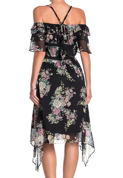 Hansen Cold Shoulder Floral Dress - Picture 3 of 5